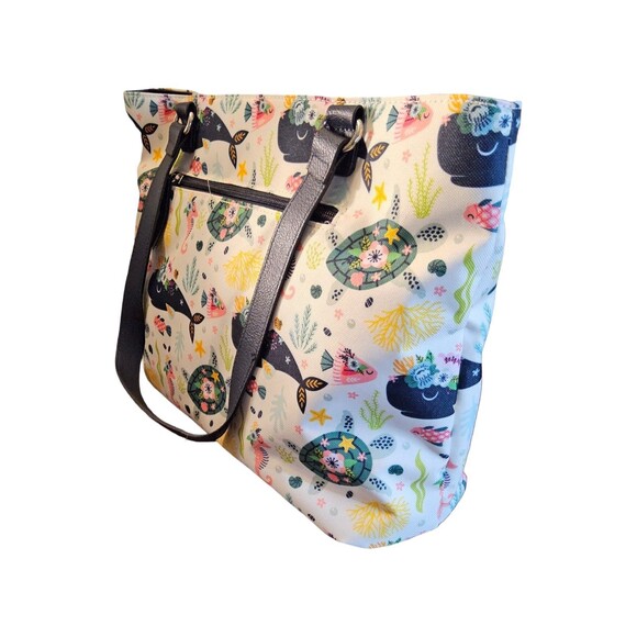 Lily Bloom Dakota Tote with Whale Design Retails $69 NWT - Picture 2 of 7